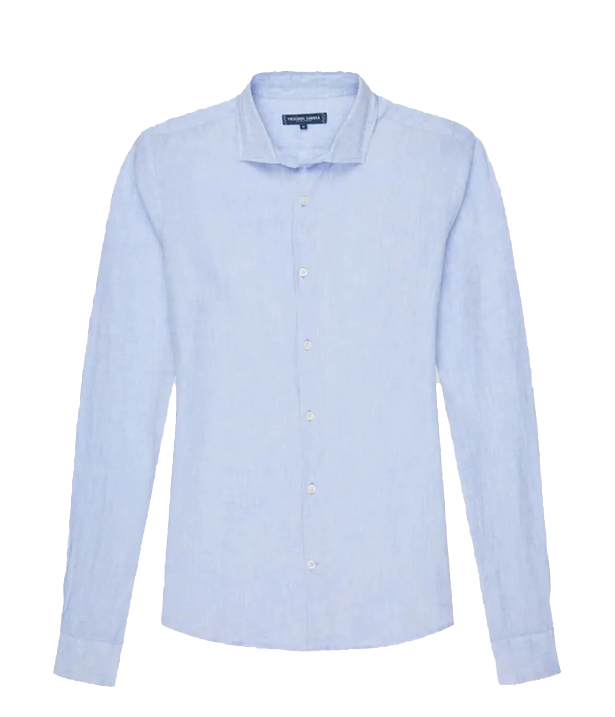 Antonio Linen Long Sleeve Shirt in Baby Blue