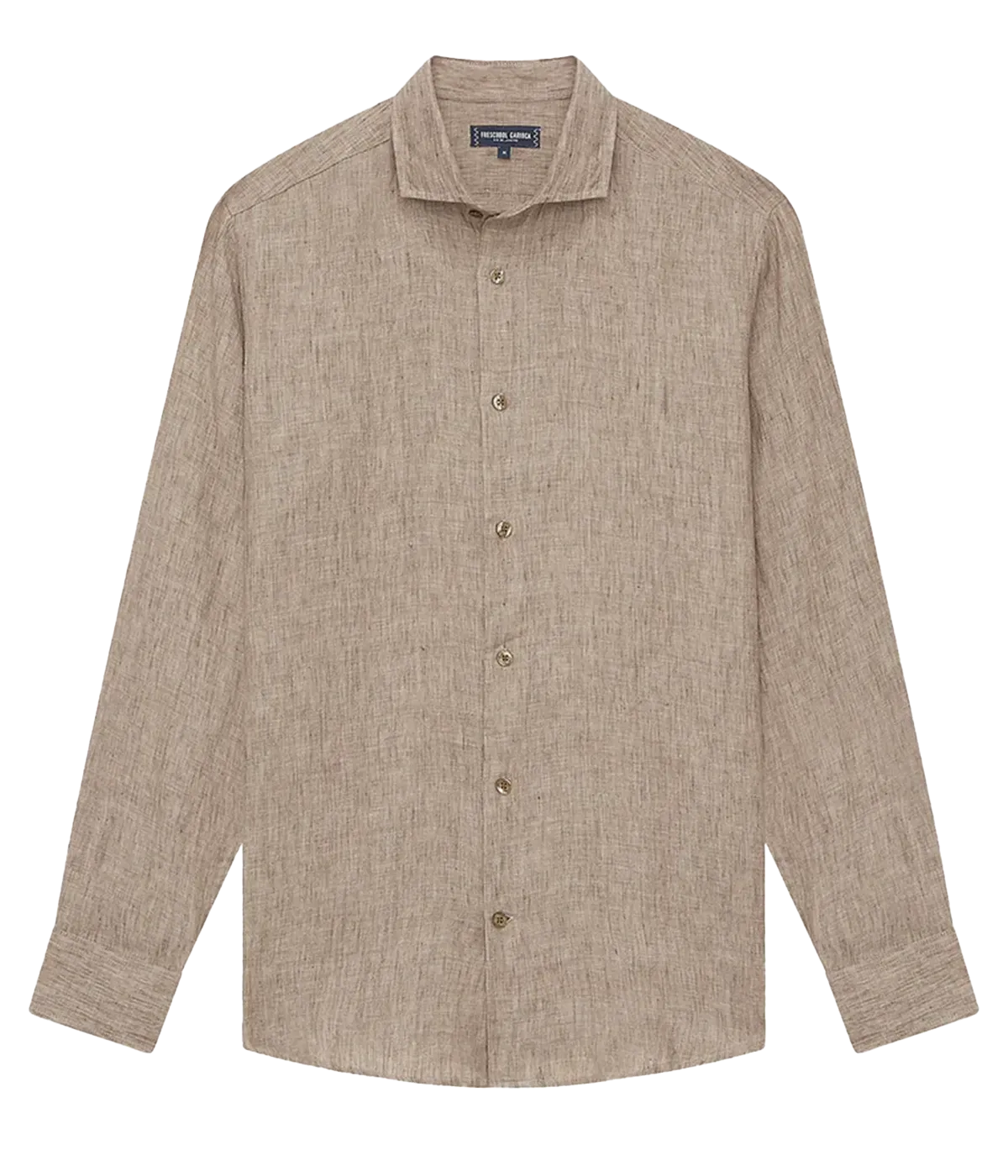 Antonio Linen Shirt in Truffle