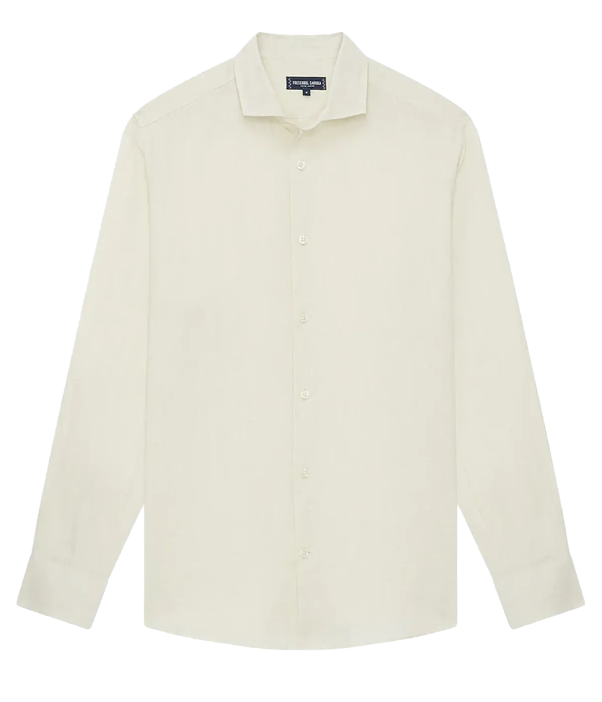 Antonio Linen Shirt in Yellow Haze