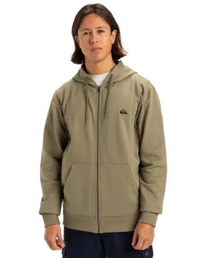 Basic Zip Hoodie in Aloe
