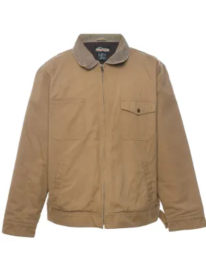 Beige Classic Zip-Front Jacket - XL