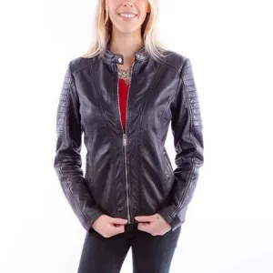 Black Lamb Leather Jacket at Bourbon Cowgirl