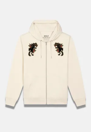 Black Rose Wulf Hoodie Cream