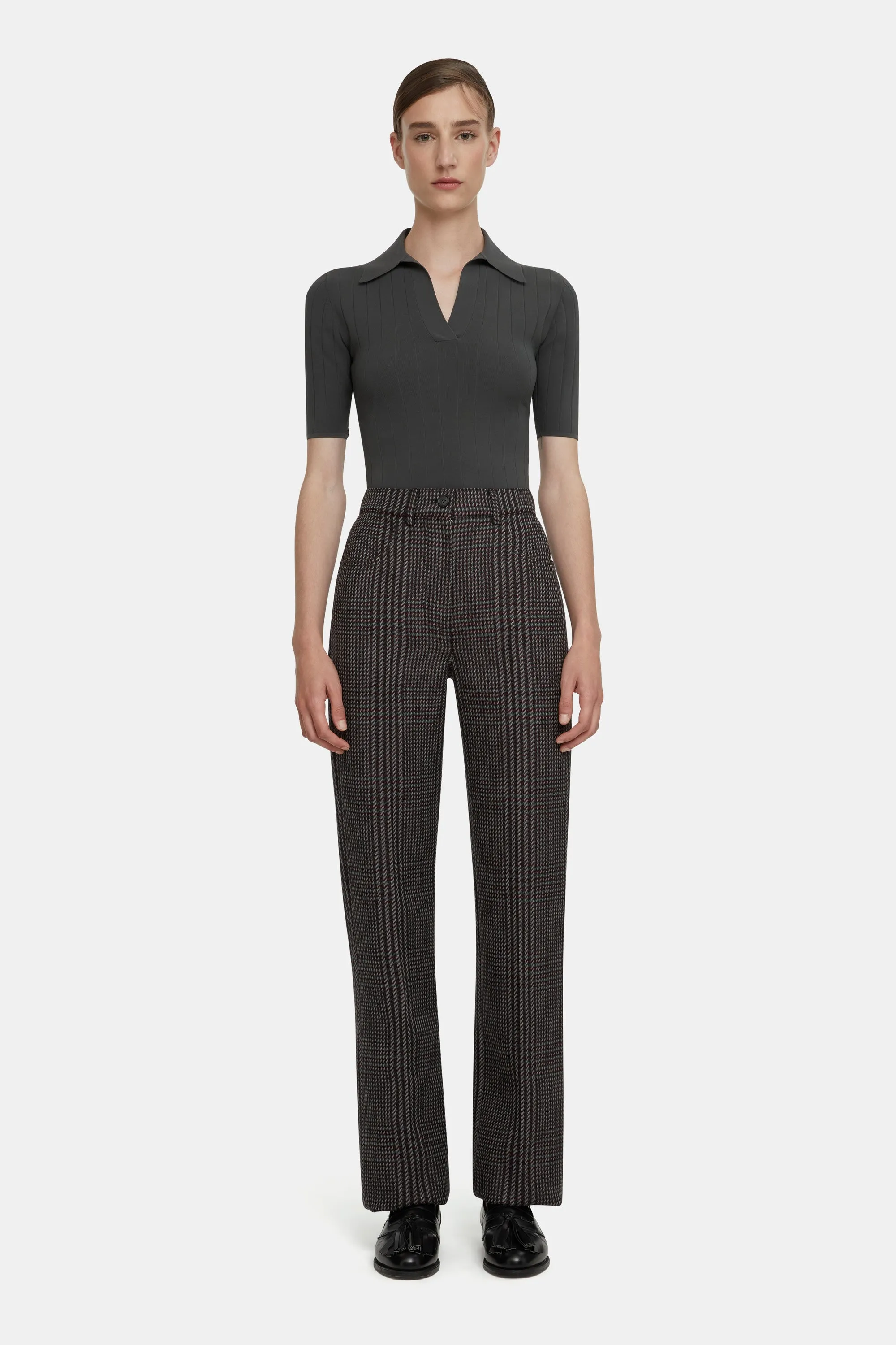 Brinkley Trousers in Prince of Wales Check Merino Wool