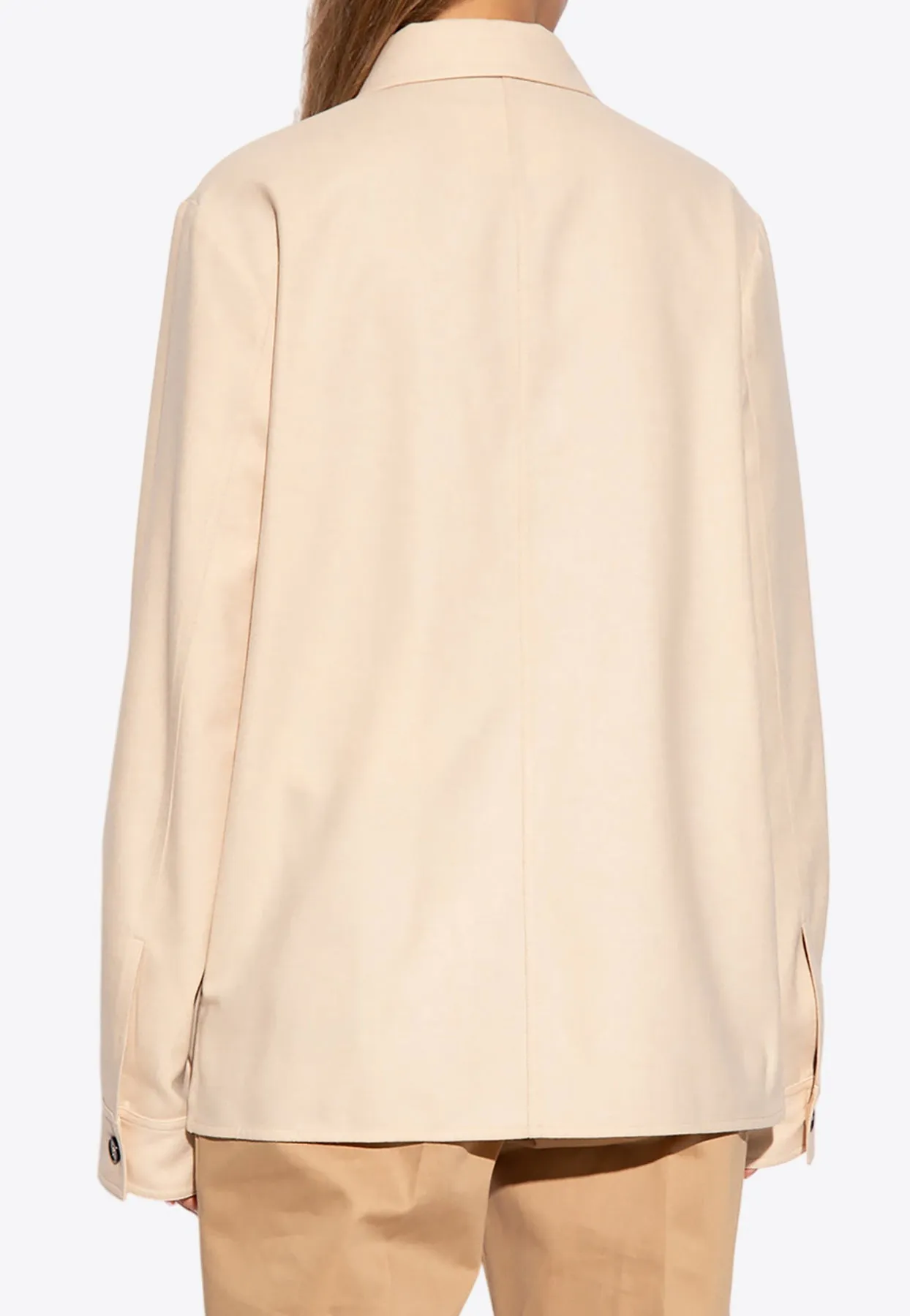 Button-Up Wool Overshirt
