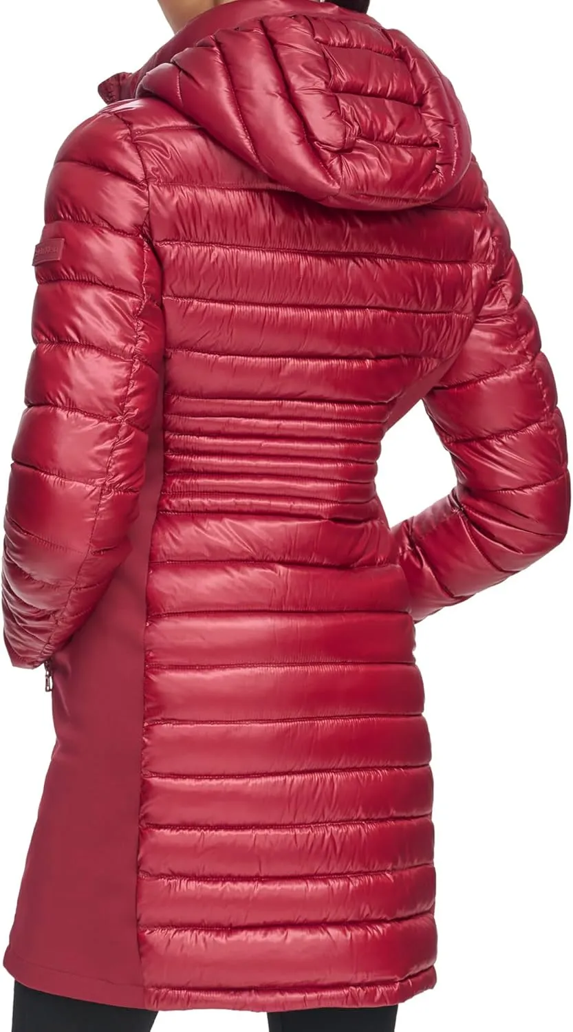 Calvin Klein Women's Long Light-weight Puffer Jacket