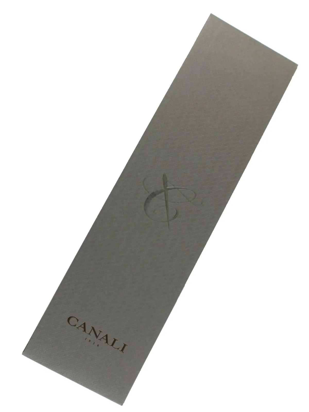 Canali Silk Tie Dark Blue Oversized Paisley Pattern