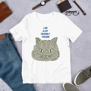 Cat Friendly Person Short-Sleeve Unisex T-Shirt