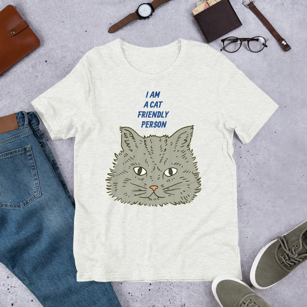 Cat Friendly Person Short-Sleeve Unisex T-Shirt