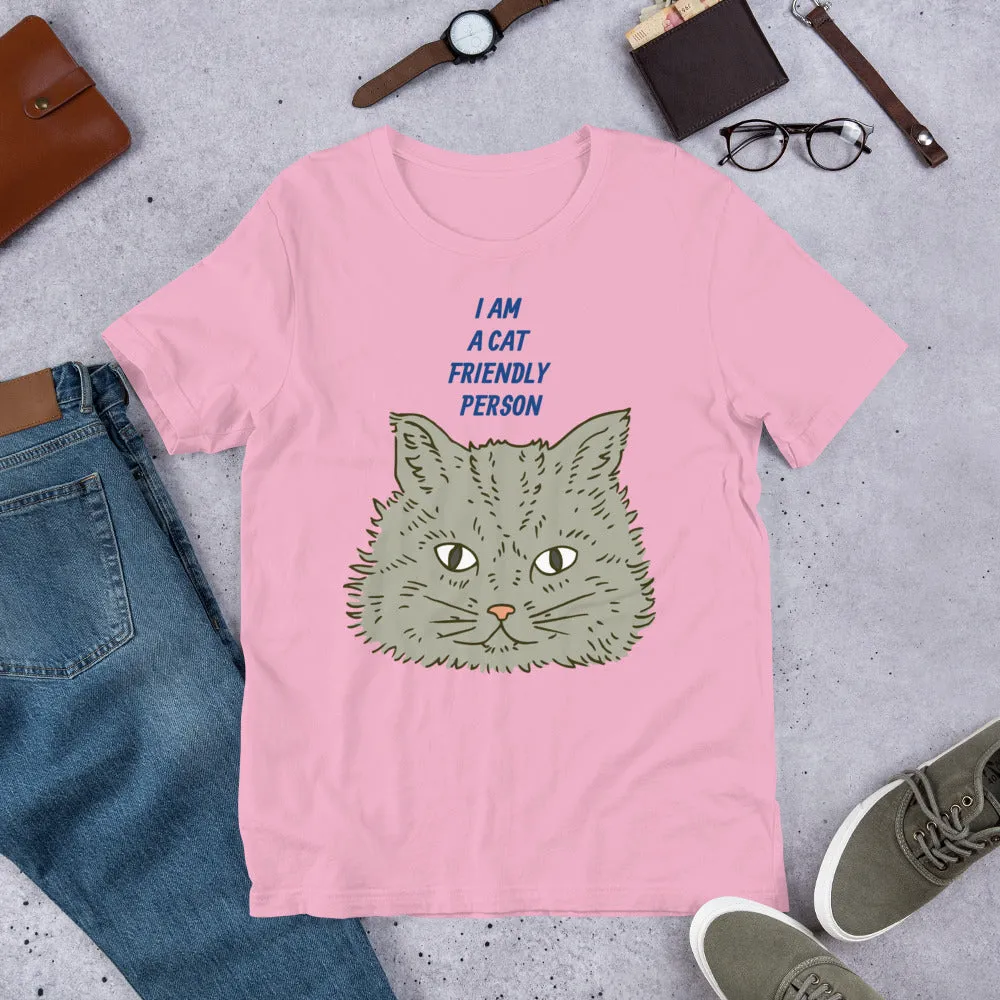 Cat Friendly Person Short-Sleeve Unisex T-Shirt