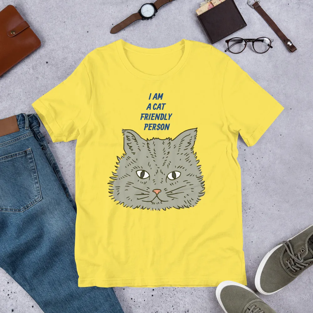 Cat Friendly Person Short-Sleeve Unisex T-Shirt