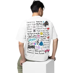Charlie Puth Oversized T shirt - Doodle Art