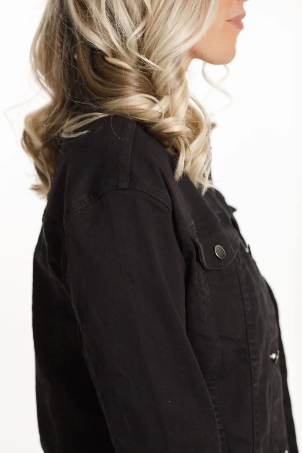 CLASSIC DENIM JACKET JET BLACK