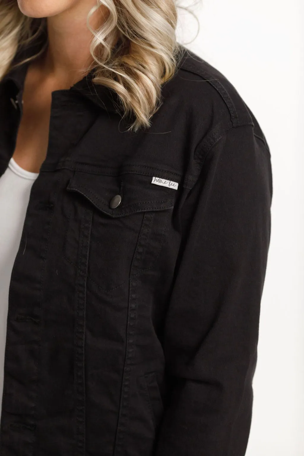 CLASSIC DENIM JACKET JET BLACK