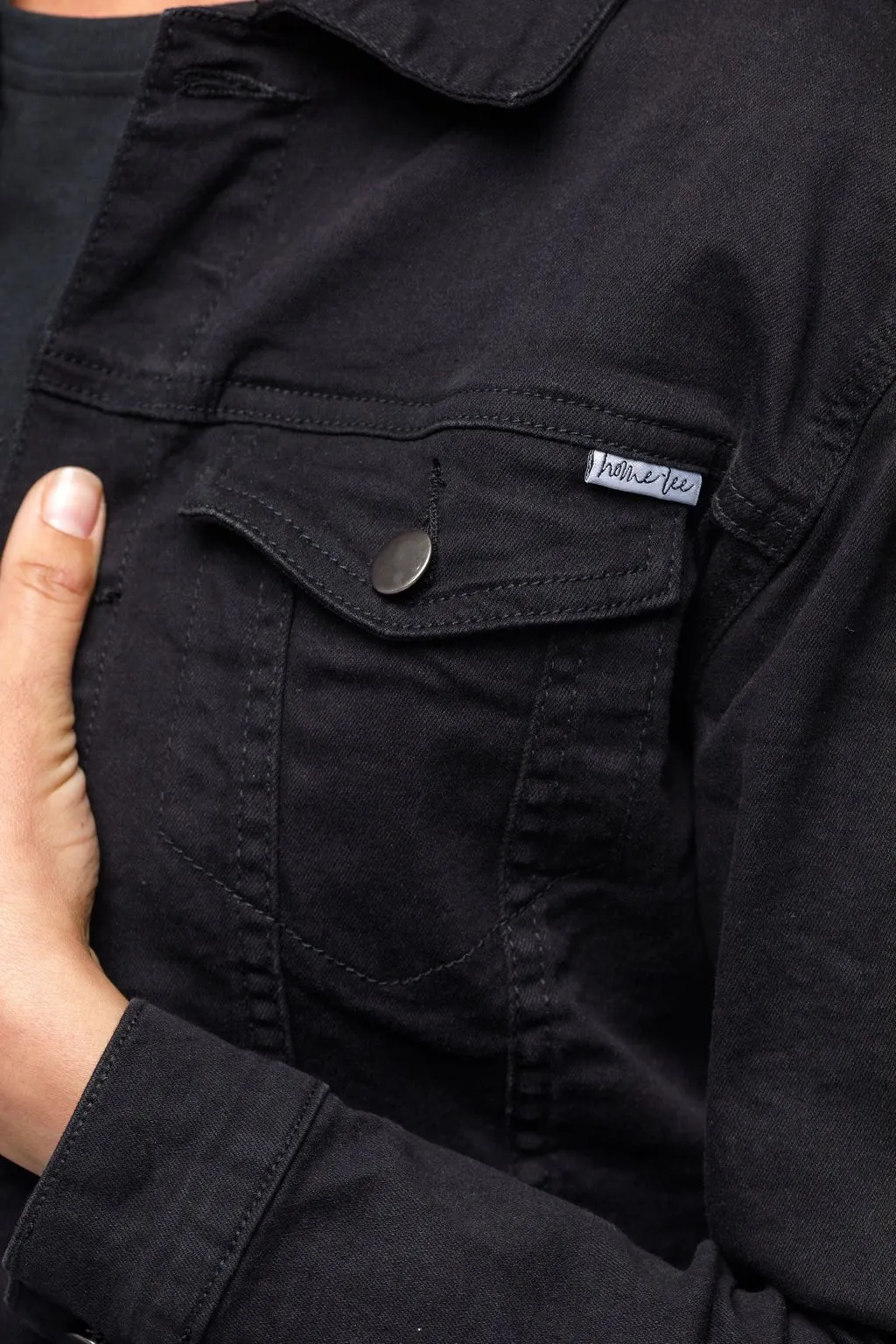 CLASSIC DENIM JACKET JET BLACK