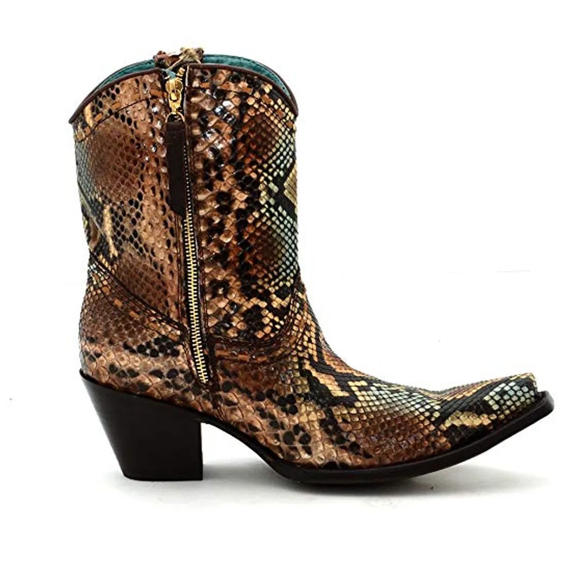 Corral Boots Women's Python Snip Toe Ankle Western Boot