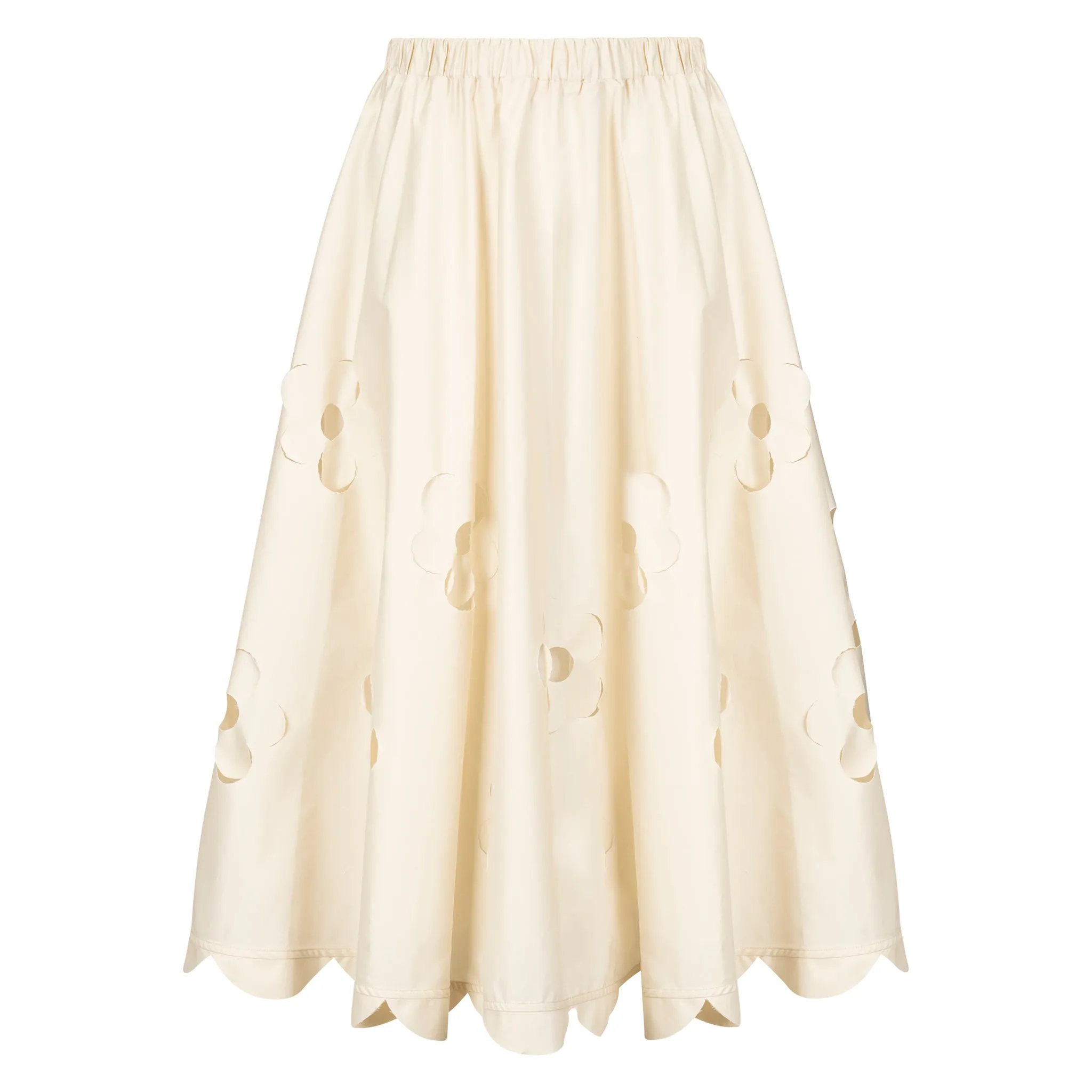 Floral Skirt - Cream