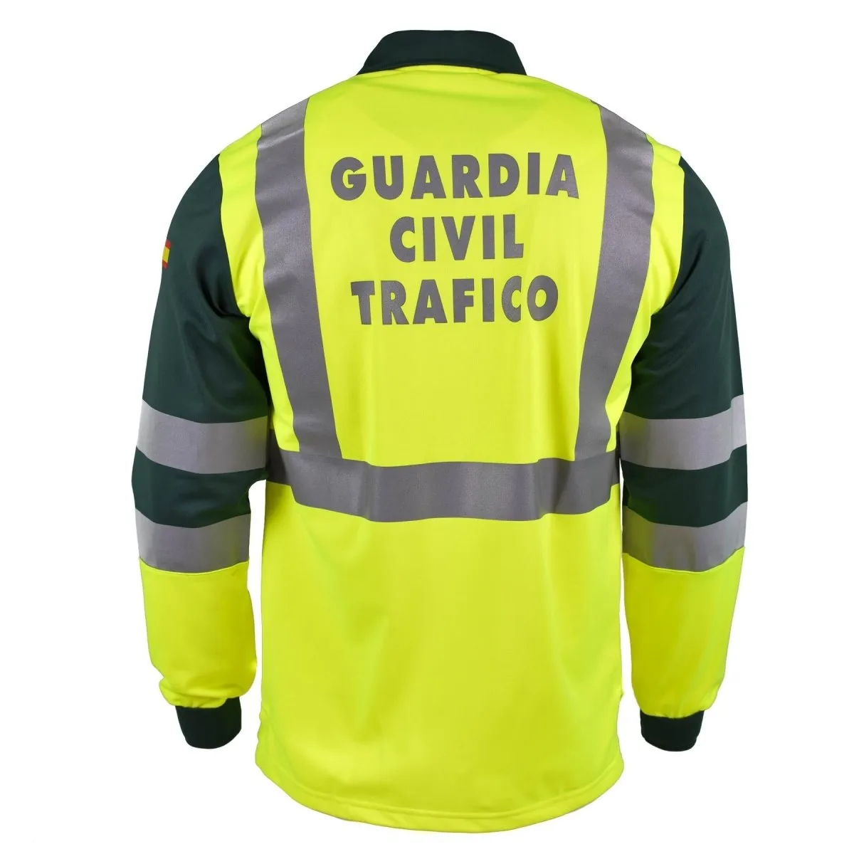 Genuine Spanish long sleeve polo shirt yellow civil guard reflective jacket NEW