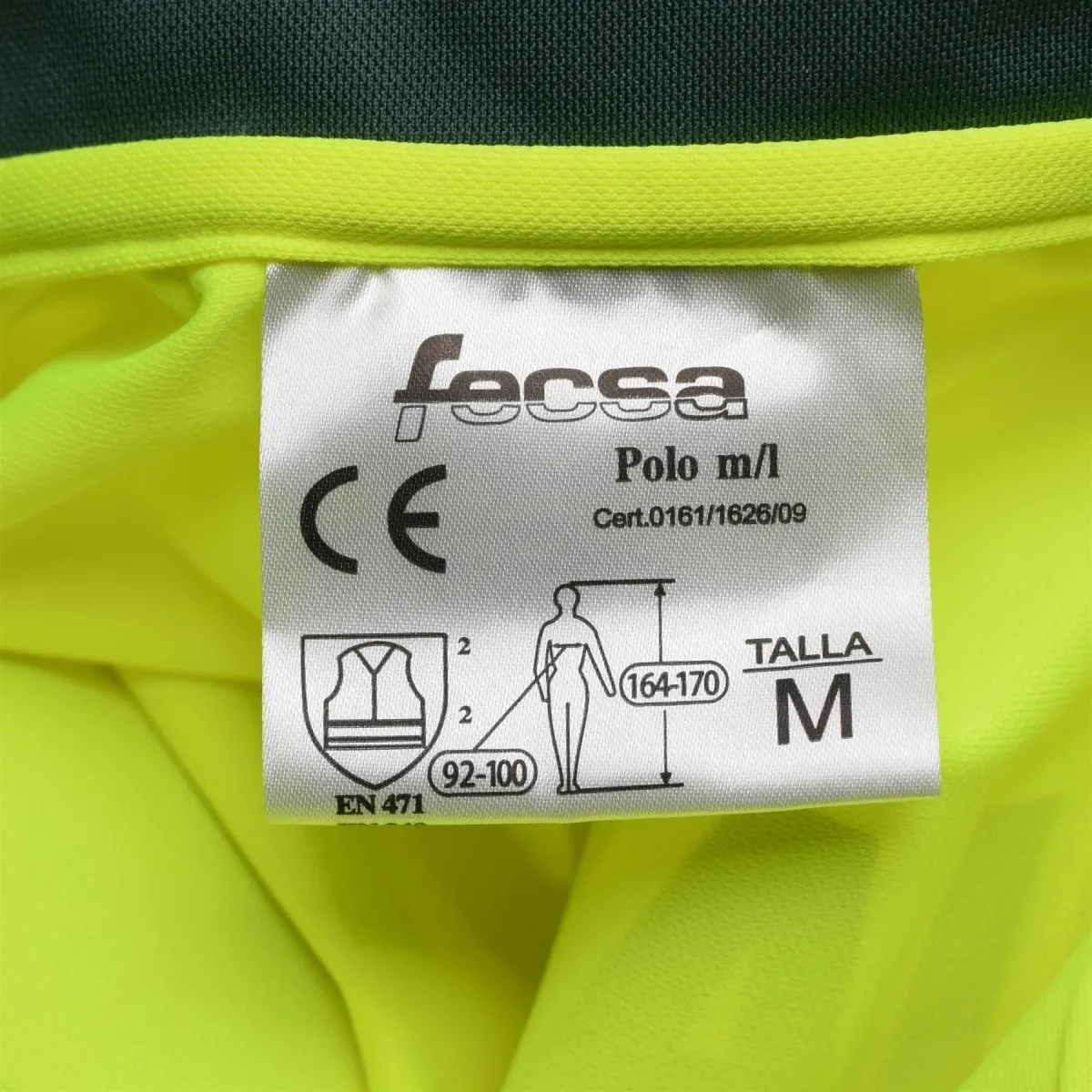 Genuine Spanish long sleeve polo shirt yellow civil guard reflective jacket NEW