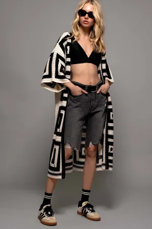Geo Knit Cardigan