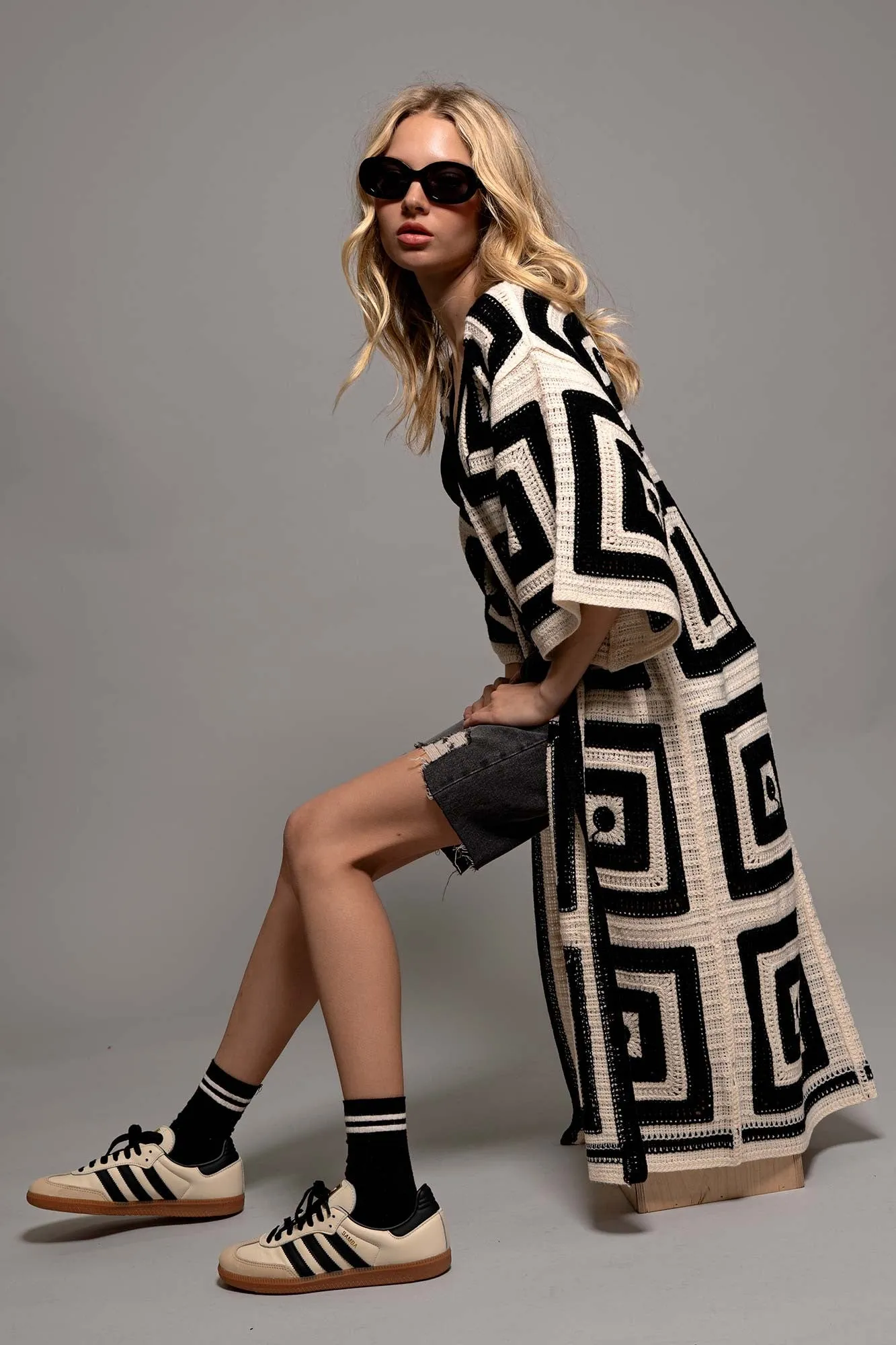 Geo Knit Cardigan