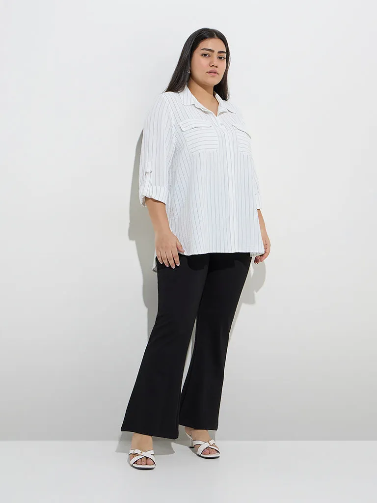 Gia White Stripe Shirt