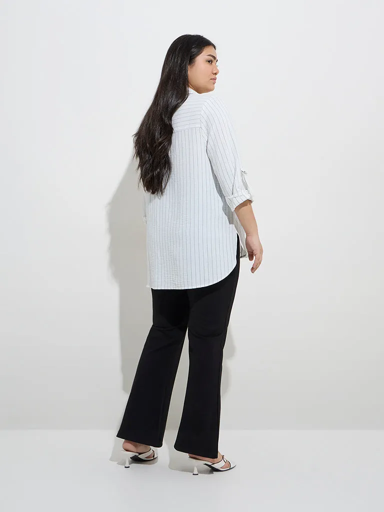 Gia White Stripe Shirt