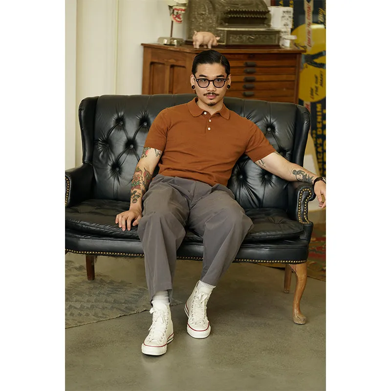 Gray Wide-Legged Trousers