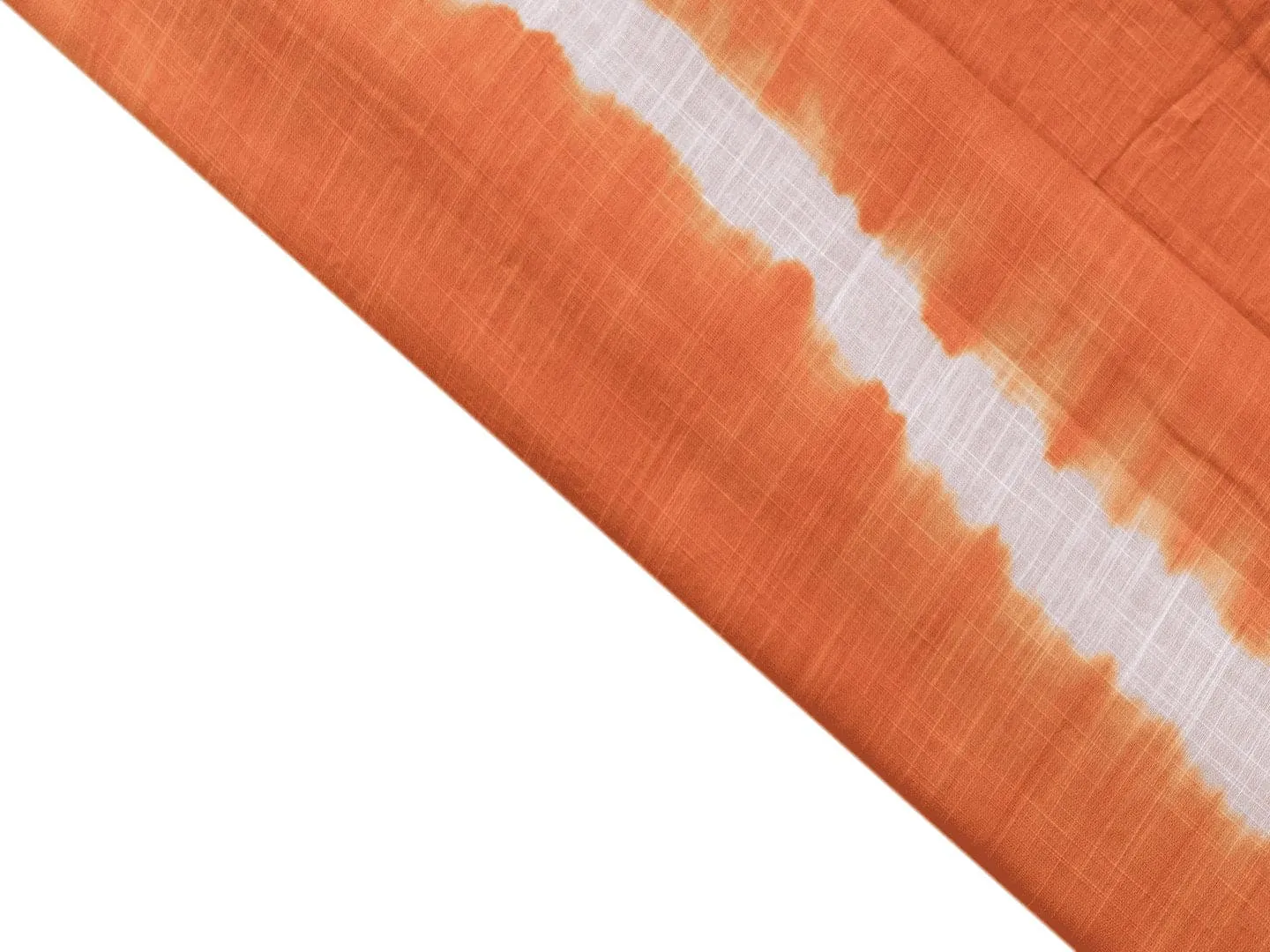 Hand Tie Dye Fabric - Rust Orange