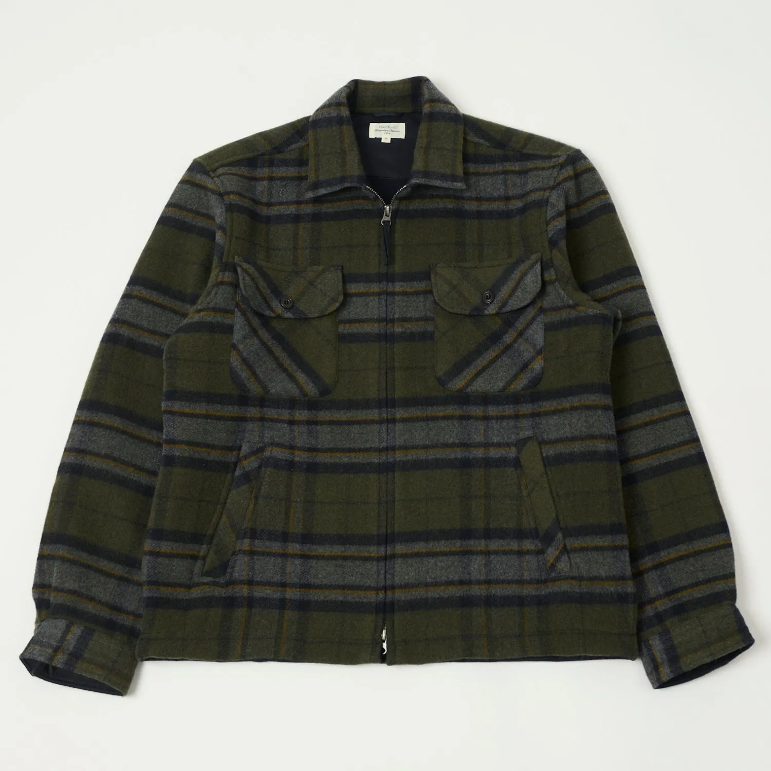 Hartford 'Dusty' Woven Jacket - Forest Green