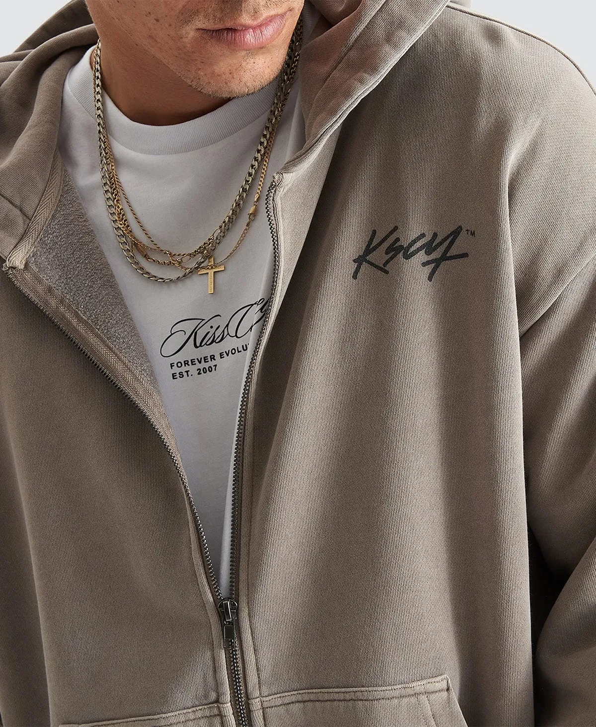 Hedda Zip Hoodie Pigment Driftwood