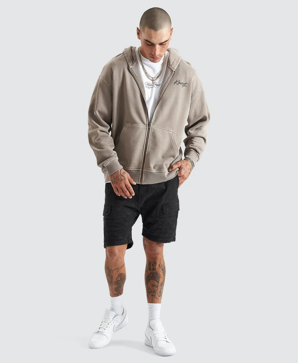 Hedda Zip Hoodie Pigment Driftwood