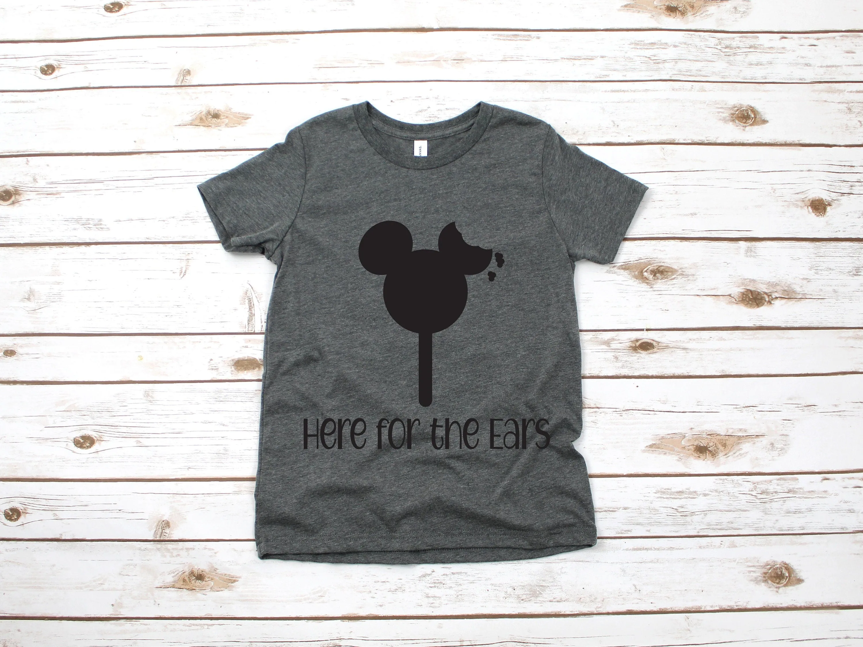 Here for the Ears Mickey Mouse Ice Cream  Kids T Shirt - Infant Toddler Youth Mickey Shirt - Disney Kids Snack Goals Shirt