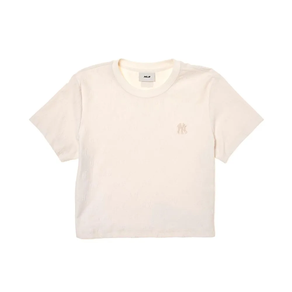 Jacquard Dia Monogram New York Yankees Crop T-Shirts