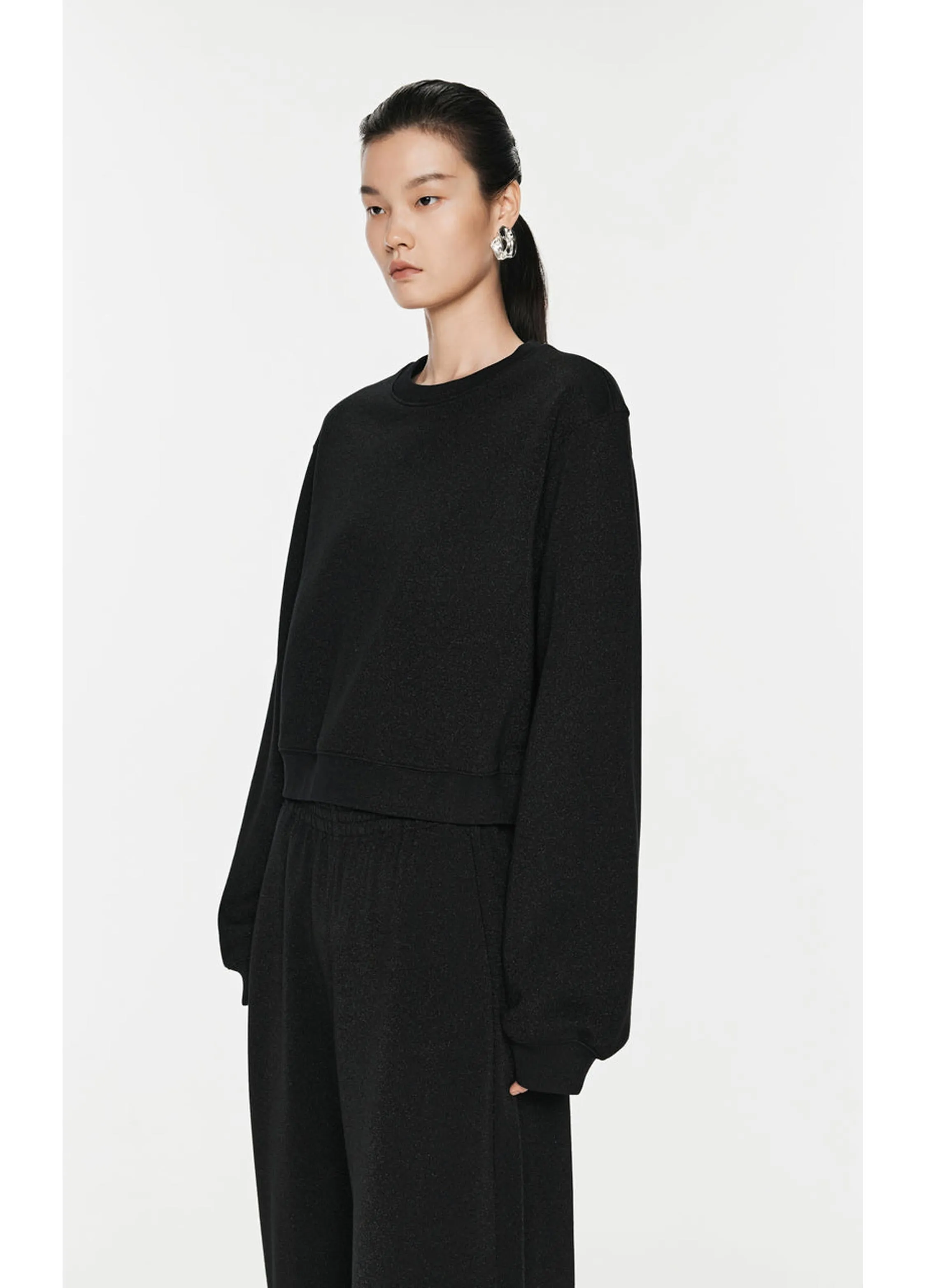 JNBY Relaxed Crew Neck Sweatershirt