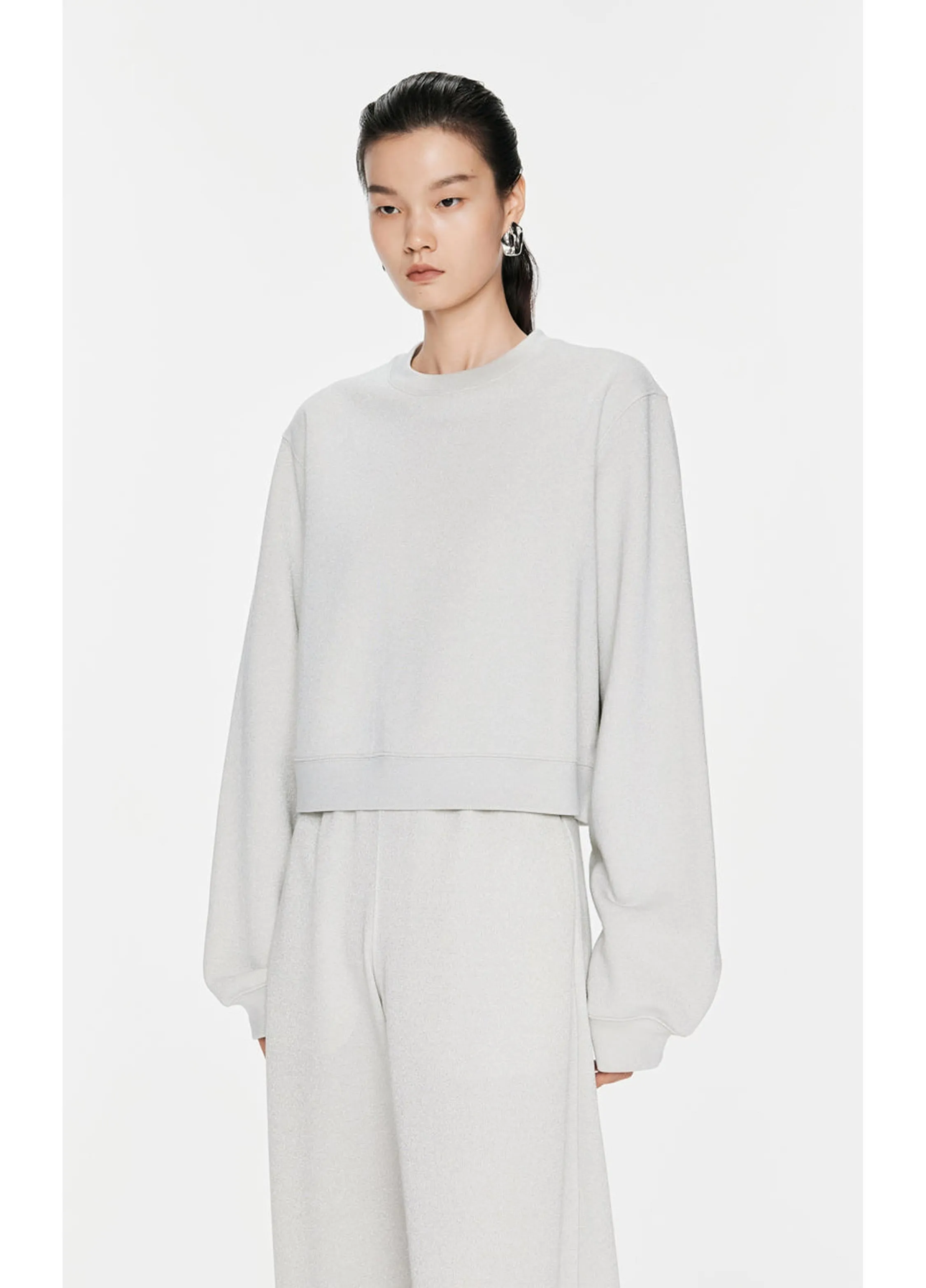 JNBY Relaxed Crew Neck Sweatershirt