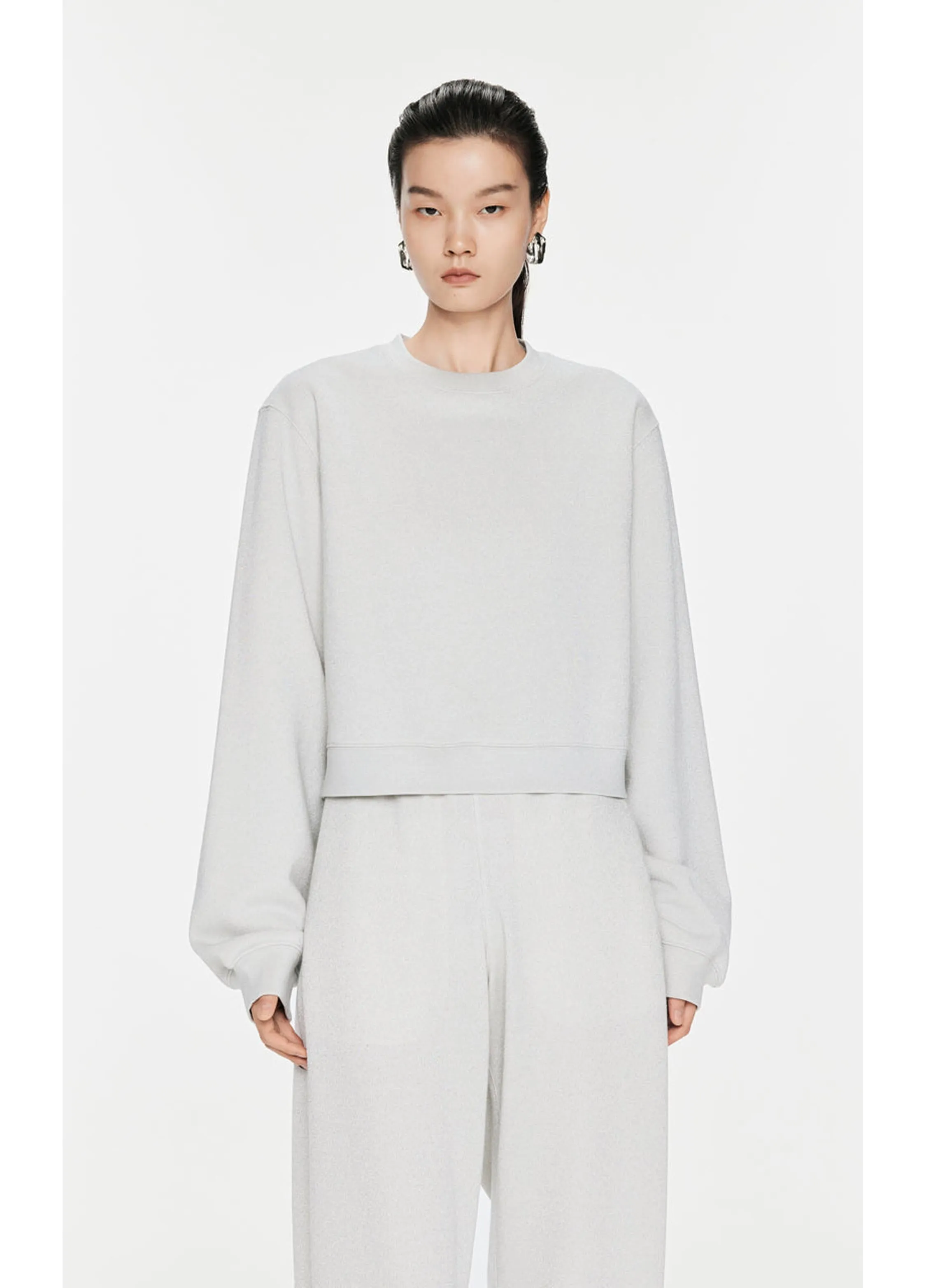 JNBY Relaxed Crew Neck Sweatershirt
