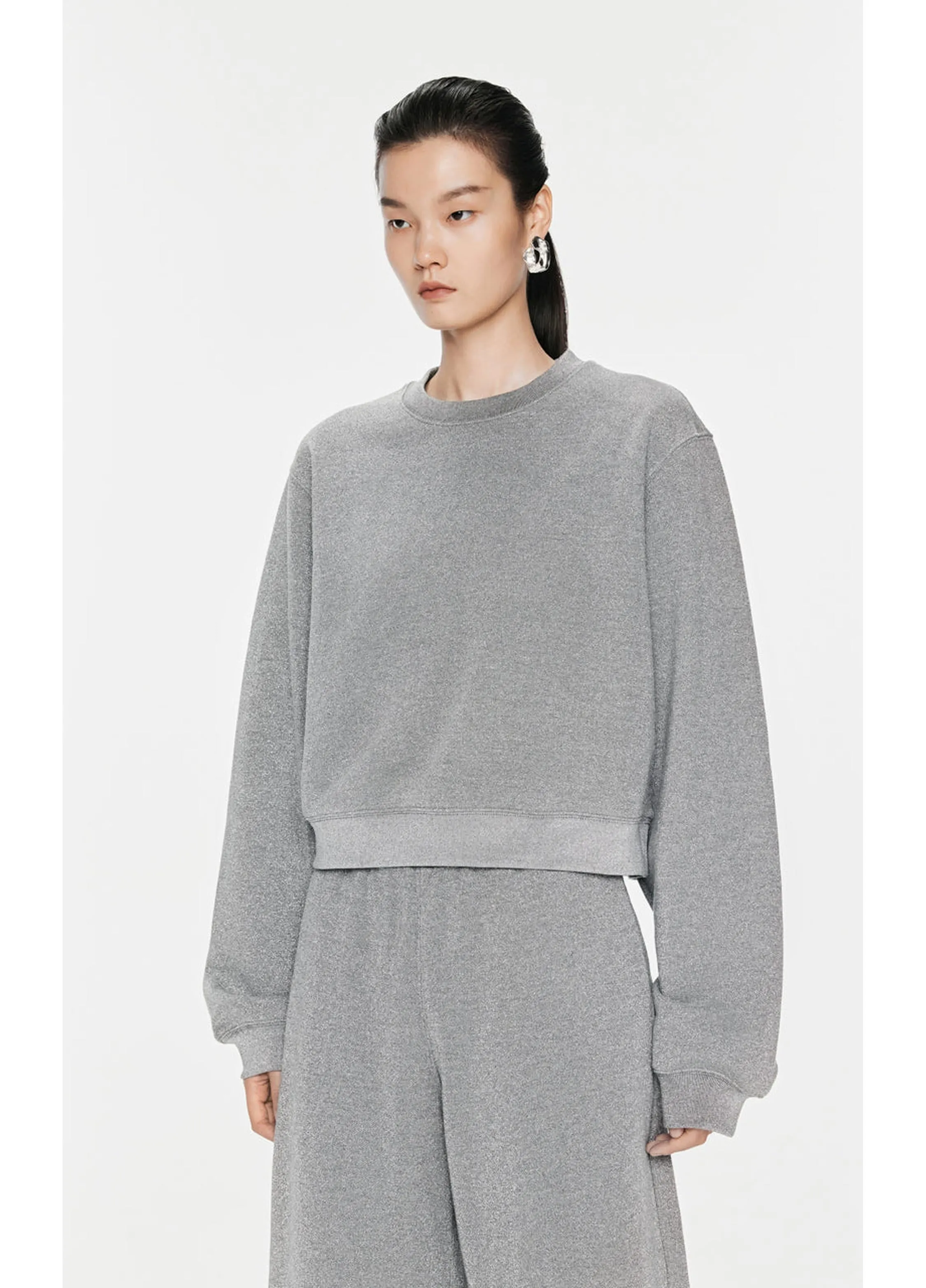 JNBY Relaxed Crew Neck Sweatershirt