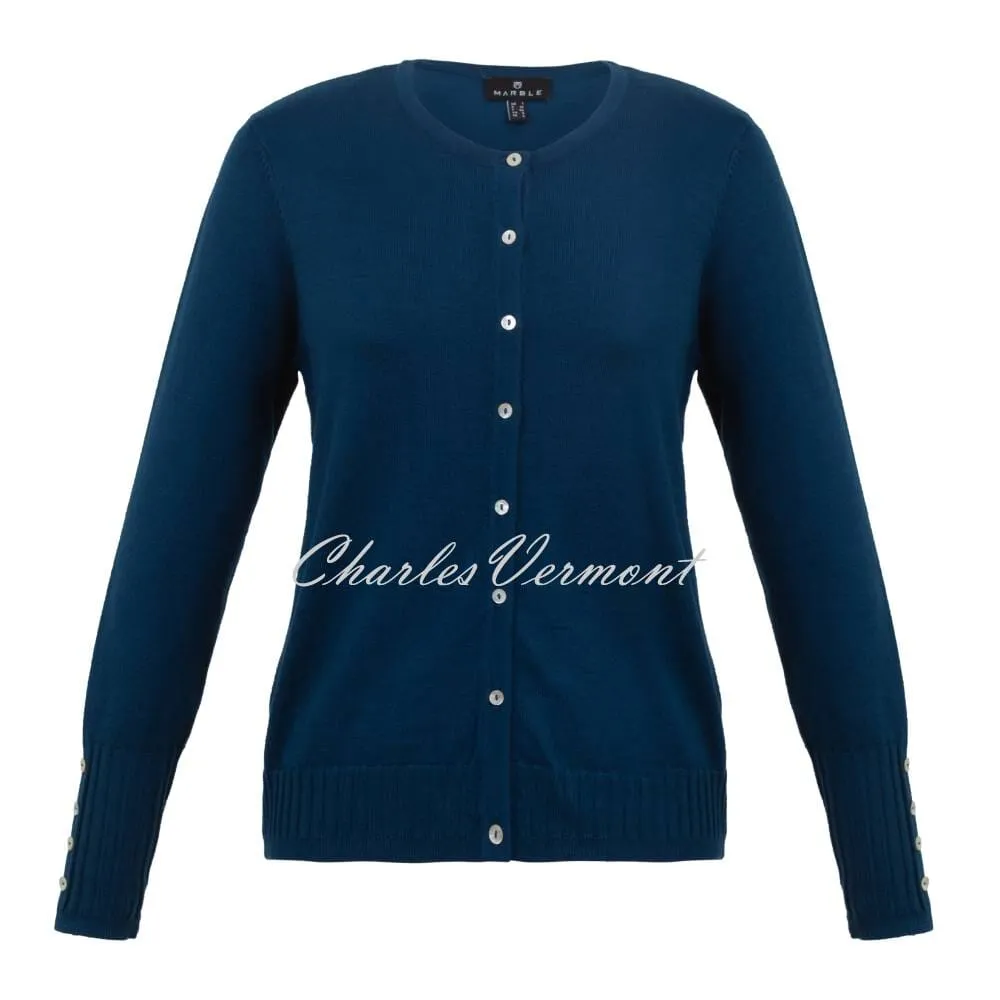 Marble Cardigan - Style 6309-170 (Marine Blue)