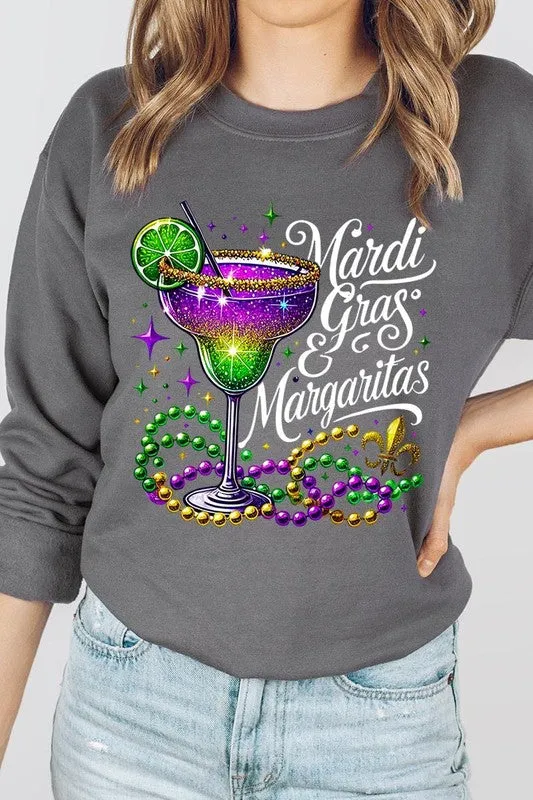 Mardi Gras & Margaritas Graphic Plus Sweatshirt