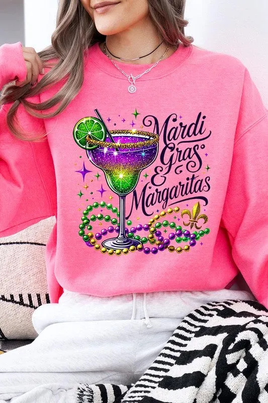 Mardi Gras & Margaritas Graphic Plus Sweatshirt