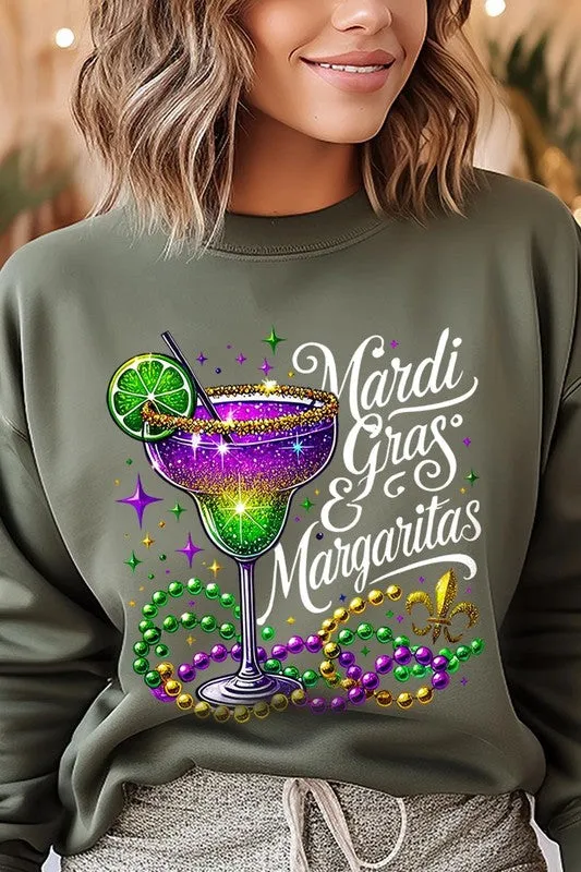 Mardi Gras & Margaritas Graphic Plus Sweatshirt