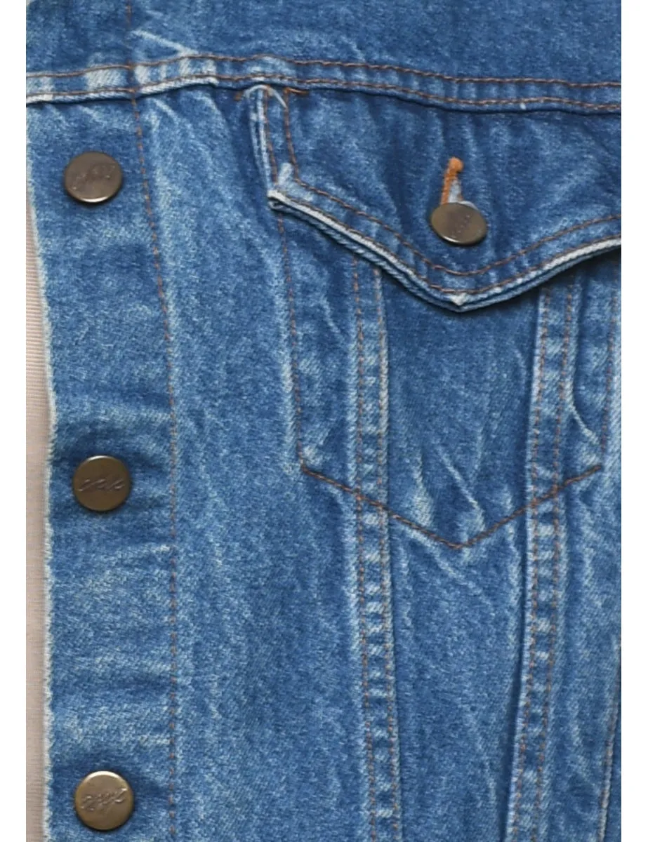 Medium Wash Classic Denim Jacket - M