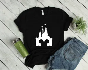 Mickey and Disney Castle T Shirt - Disney Mickey Shirt
