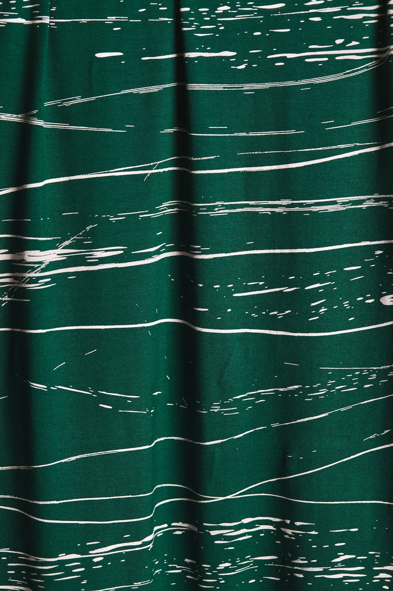 Mind The MAKER - Stray Lines Bottle Green ECOVERO™ Saja Viscose Jersey