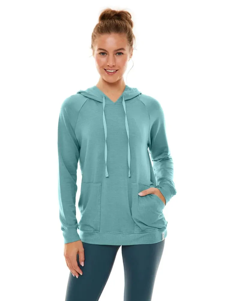 Misty Teal K-Deer Tencel Spandex French Terry