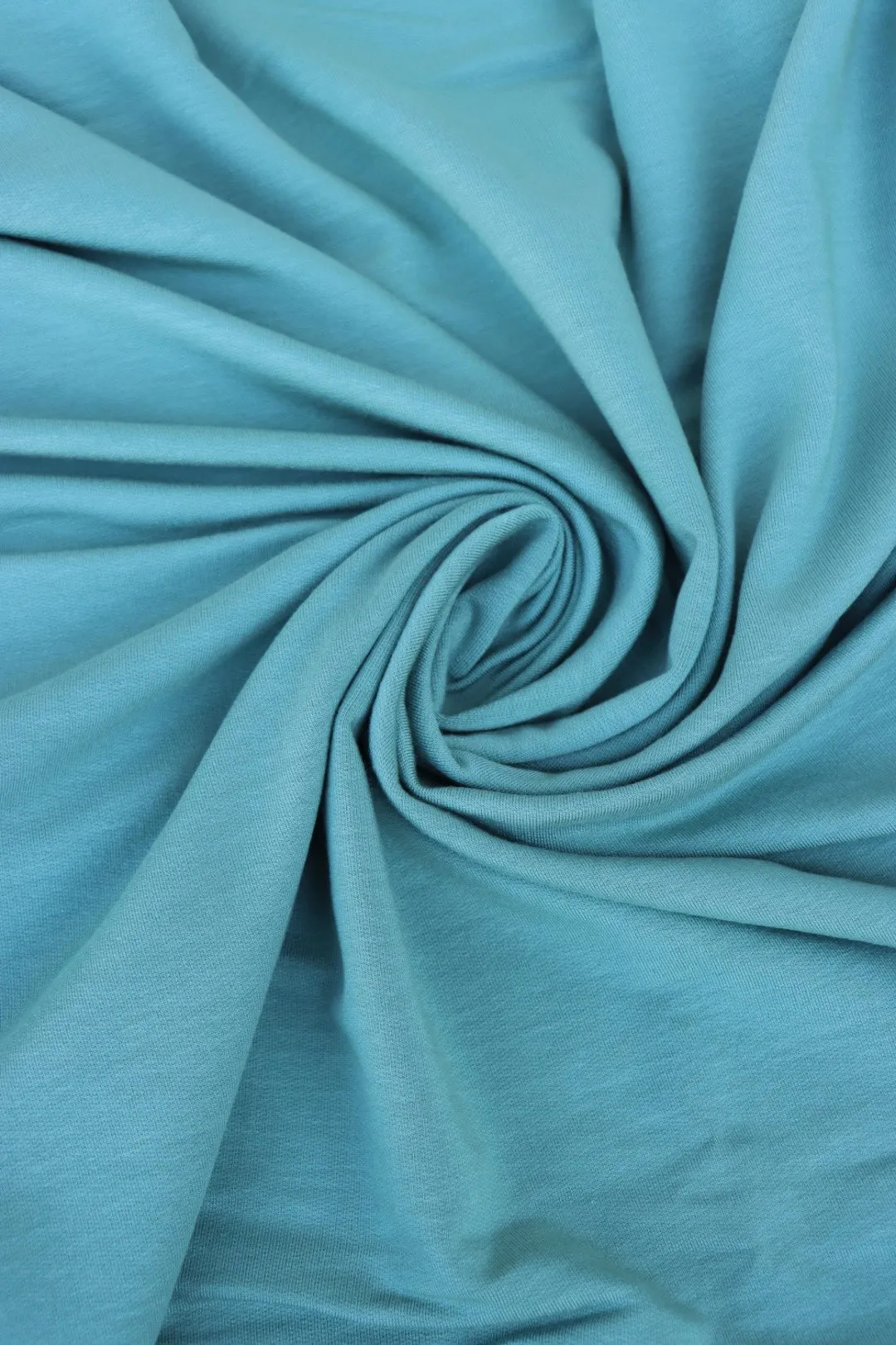 Misty Teal K-Deer Tencel Spandex French Terry