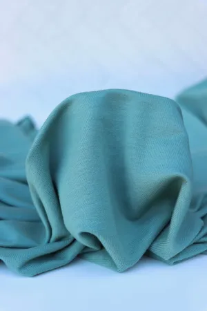 Misty Teal K-Deer Tencel Spandex French Terry