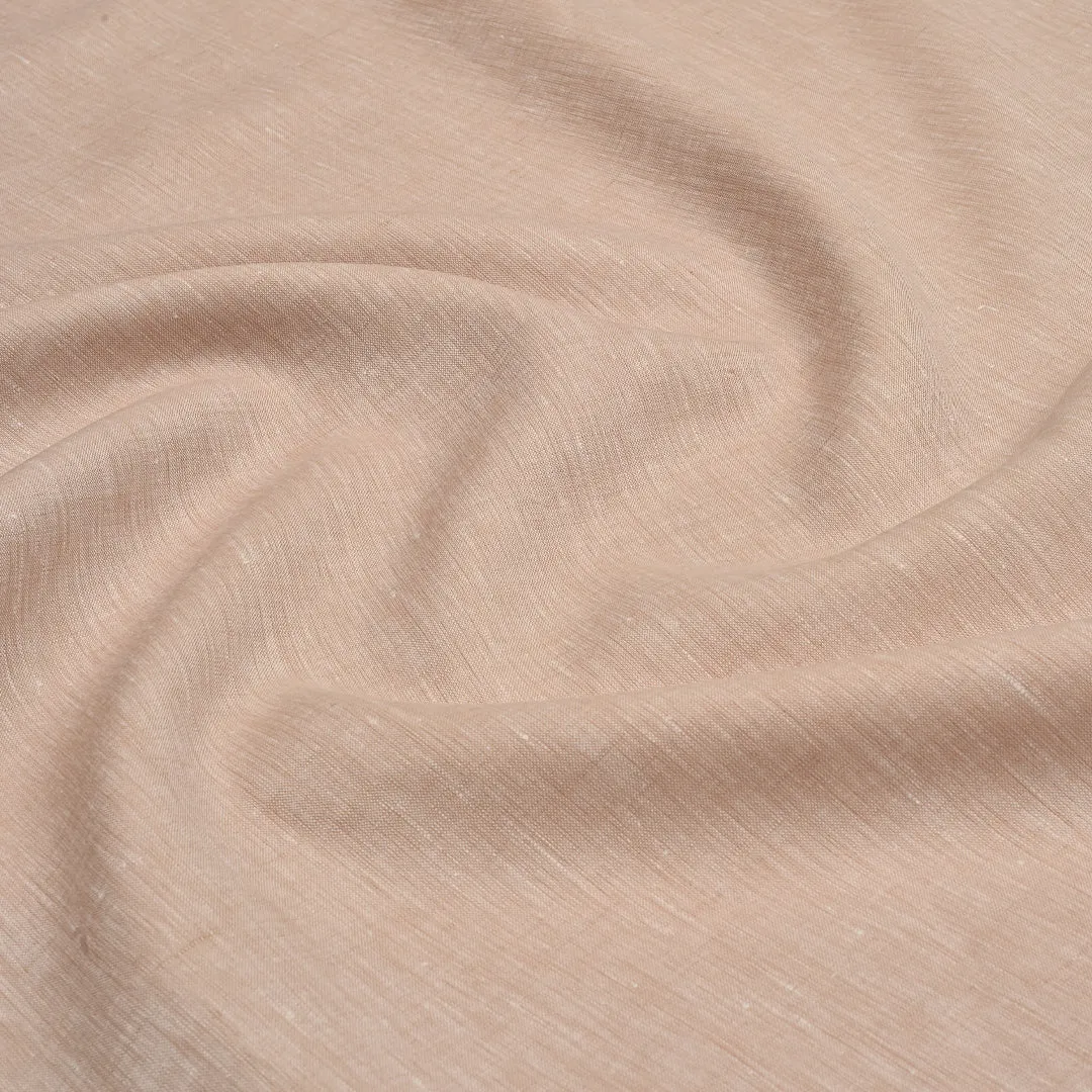 Mix Blended Shirting Linen Peach Fabric