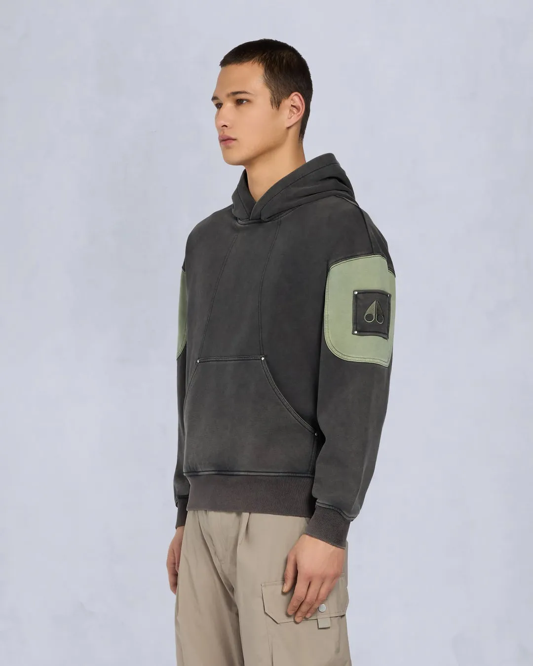 Moose Knuckles Mens Plateau Pullover Hoodie